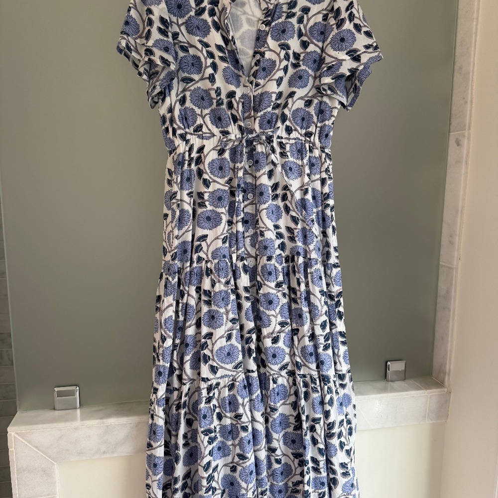 Victoria Dunn Blue Floral dress